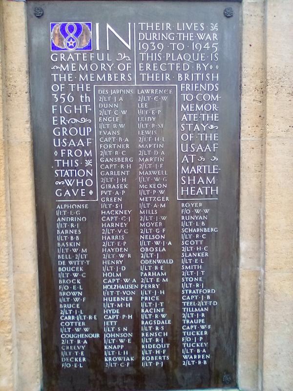 356th Memorial after